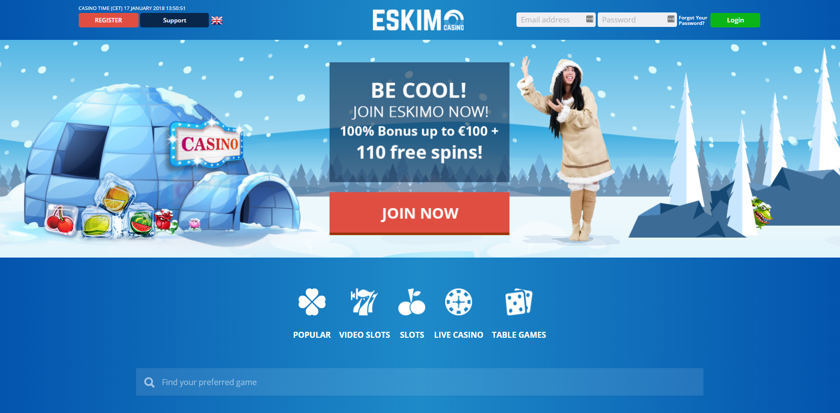 Eskimo Casino screenshot
